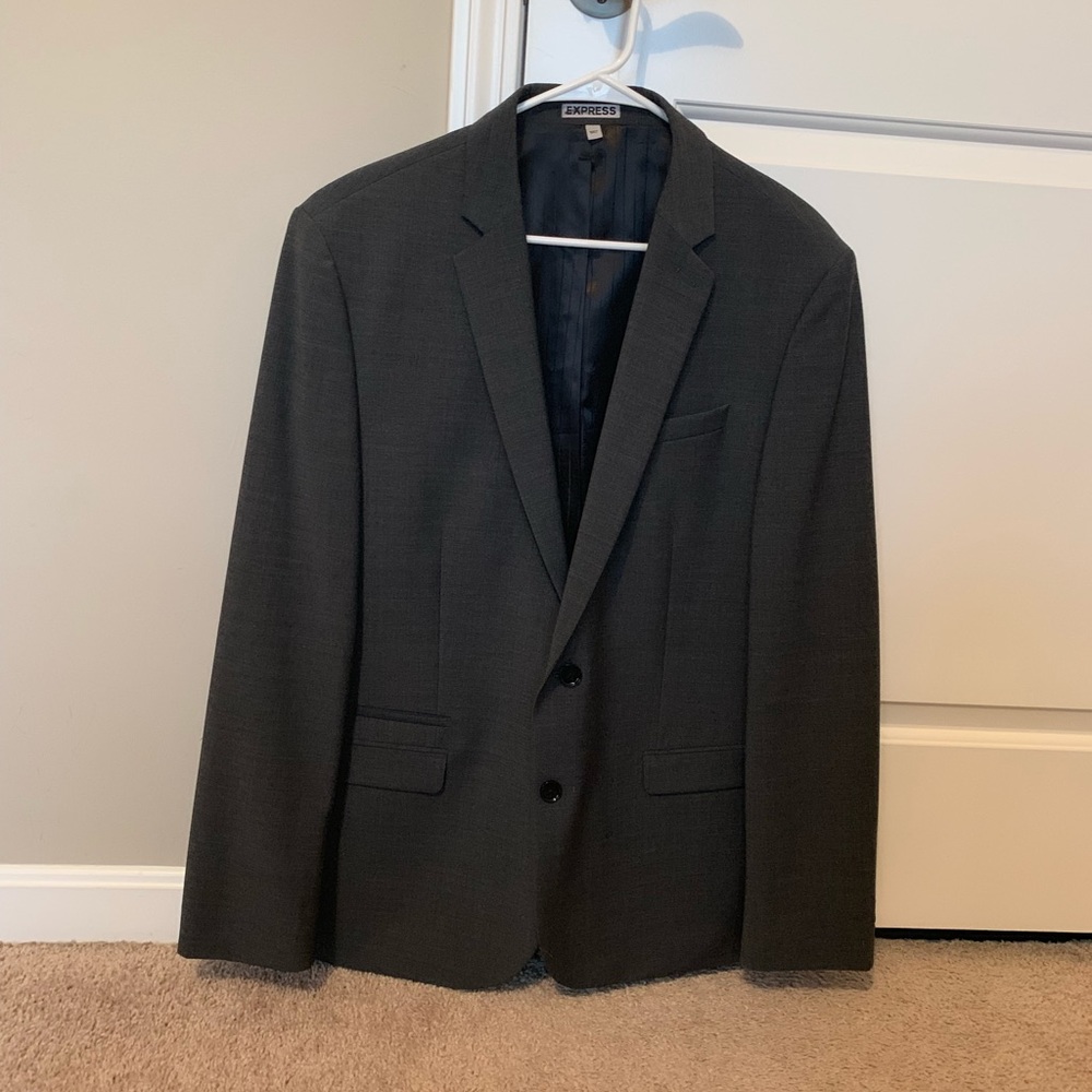 Express Dark Gray Suit Jacket - image 1